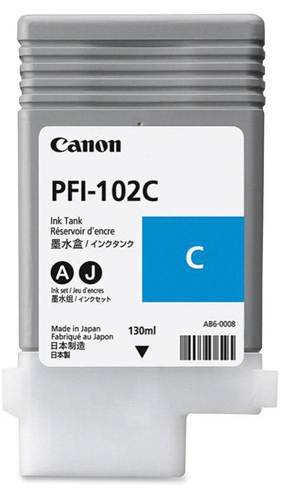 Tinta Canon PFI-120C / Cian 130 ml | 2404 - Tinta Canon PFI-120C 2886C001AA Cian, Capacidad 130 ml, Canon TM-200 TM-205 TM-300 TM-305