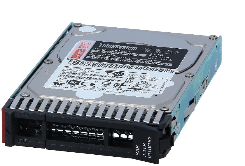 Disco  2.4TB SAS 10K 2.5'' / Lenovo 7XB7A00069 | 2405 - Disco Duro para ThinkSystem, Capacidad: 2.4TB, Velocidad: 10k rpm, Interfaz: SAS - 12 Gb/s, Hot Swap 512e, Confiabilidad: 24x7, Factor de forma: 2.5'', Voltaje de operación: 5 / 12 V