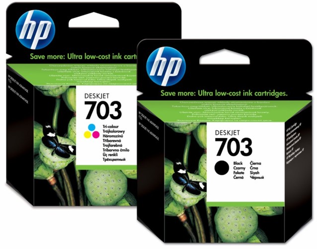 Tinta para HP OfficeJet 4400 / HP 703 | 2208 - HP 703 / Original Ink Cartridge. El Kit Incluye: CD887AL Negro, CD888AL Tricolor. HP703 