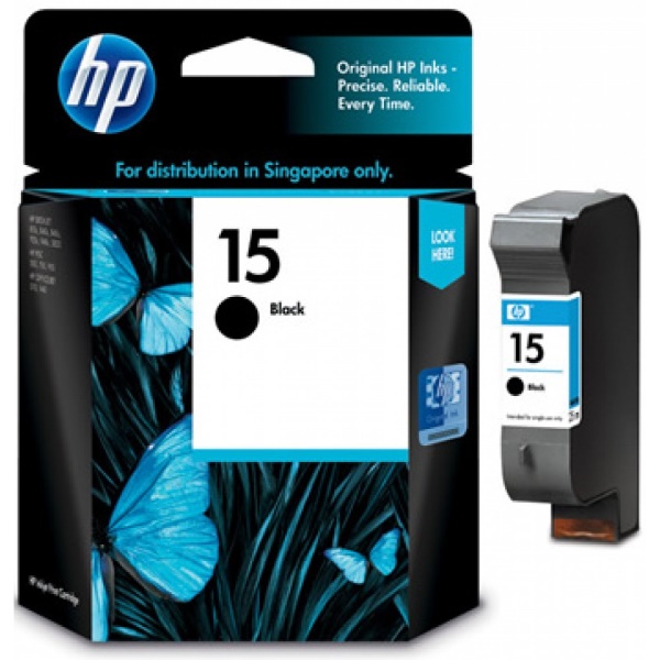 Tinta para HP DeskJet 3820 / HP 15 | 2402 - Tinta Original C6615DL Negra para HP DeskJet 3820. Rendimiento 500 Páginas al 5%.