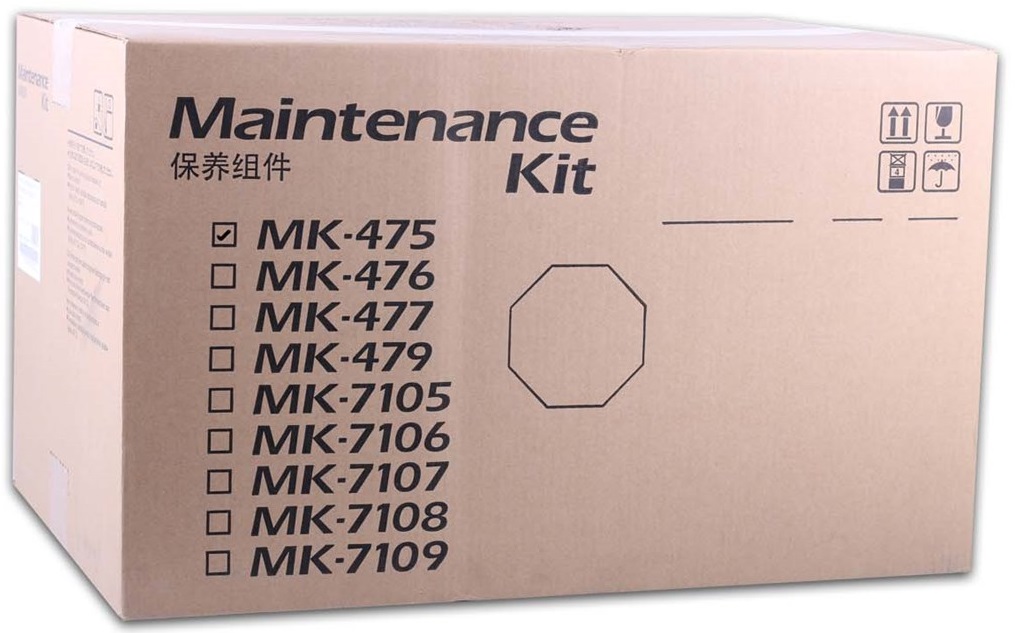 Kit de Mantenimiento Kyocera MK-477 / 300k | 2404 - Kit de Mantenimiento Kyocera MK-477. Incluye: DK-475 Drum, DV-475 Revelador, FK-475 Fusora, TR-475 Transfer. Rendimiento 300.000 Páginas. FS-6525MFP FS-6530MFP, TA-255 TA-305 1702K37US0 