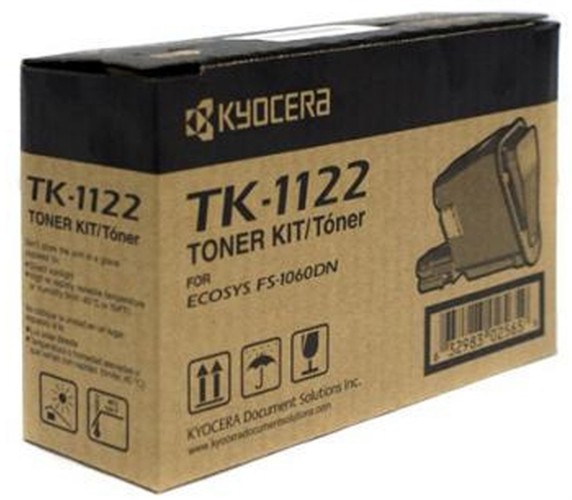 Toner Kyocera TK-1122 / Negro 3k | 2404 - Toner Original Kyocera TK-1122 Negro. Rendimiento 3.000 Páginas al 5%. 1T02M70UX0 Kyocera FS-1060 FS-1060DN FS-1025MFP FS-1125MF  1T02M70UX1 