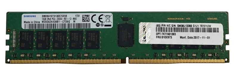 Memoria RAM para Lenovo ThinkSystem SR630 / 16GB 2933Mhz | 2206 - 4ZC7A08707 / Módulo de Memoria RAM 16GB, TruDDR4 PC4-23400 2933MHz, ECC Registered, 1Rx4, 1.2V, 288 Pines. 4ZC7A08707 