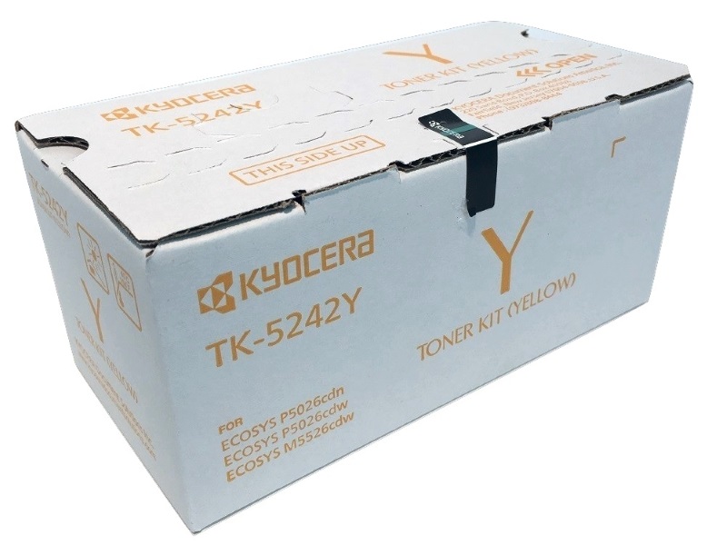 Toner Kyocera TK-5242Y / Amarillo 3k | 2404 - Toner Kyocera TK-5242Y Amarillo. Rendimiento 3.000 Páginas al 5%. 1T02R7AUS0 M5526cdw P5026cdw 