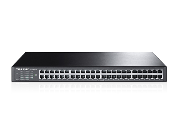 TP-Link TL-SF1048 / Switch 48-Puertos | 2405 - Switch No Administrable, Interfaz: 48 10/100Mbps RJ45 Ports (Auto Negotiation/Auto MDI/MDIX), Switching Capacity 9.6Gbps, Packet Forwarding Rate 7.14Mpps, MAC Address 8K, Certificationes FCC, CE & RoHS