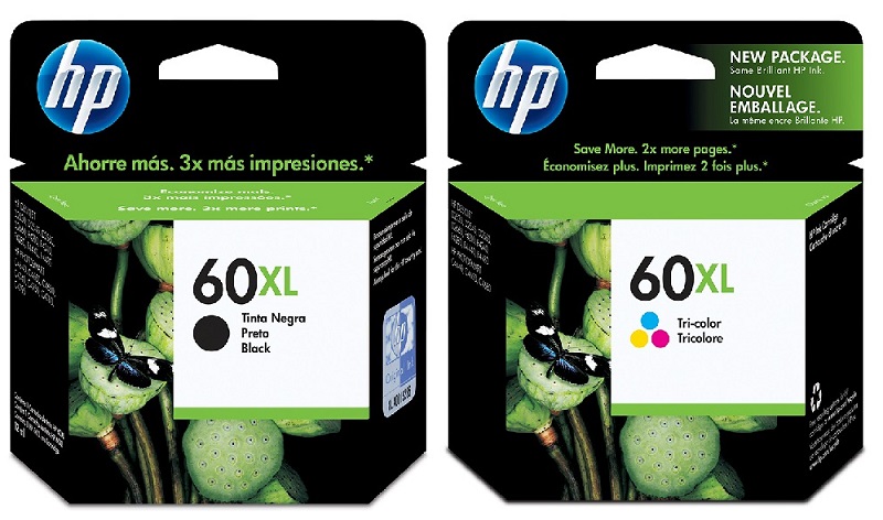 Tinta para HP DeskJet D1660 / HP 60XL | 2208 - HP 60XL / Original Ink Cartridge Kit. Incluye: CC641WL CC644WL Tricolor. HP60XL 