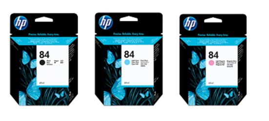 Tinta para Plotter HP DesignJet 120 / HP 84 69ml | 2208 - HP 84 / Original Ink Cartridge. Incluye: C5016A C5017A C5018A HP84 