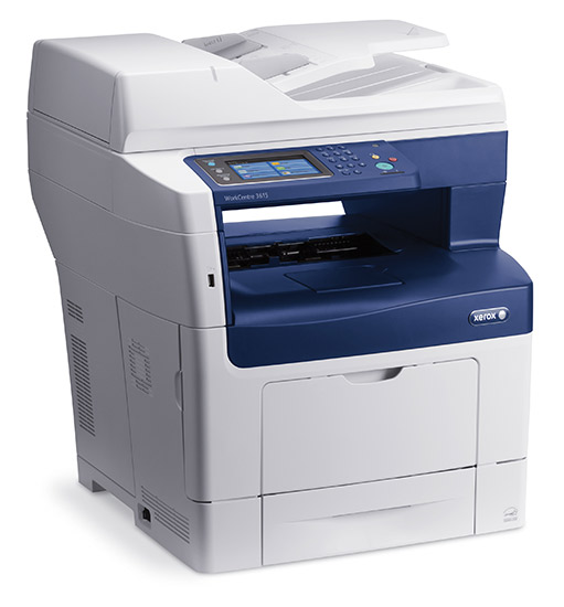 Xerox WorkCentre 3615DN: Fotocopiadora Laser Monocromatica, Funciones:  Impresora - Copiadora - Escáner - Fax, 45ppm, 1.200dpi, Duplex Impresión, Ram 1GB, Conectividad: USB 2.0 & LAN Port Gigabit, Bandeja: 1x 550h, Garantía 1 Año en Sitio