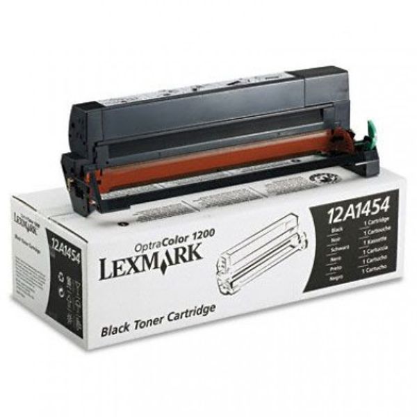 Toner Original - Lexmark 12A1454 Negro | Para uso con Impresoras Lexmark Optra 1200, Rendimiento Estimado 6.500 Páginas con cubrimiento al 5%. Lexmark 12A1454 
