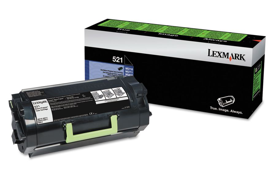Toner Original - Lexmark 52D1000 Negro | Para uso con Impresoras Lexmark MS710DN, MS711DN, MS810DN, MS811DN, MS812DN Lexmark 52D1000  Rendimiento Estimado 6.000 Páginas con cubrimiento al 5%