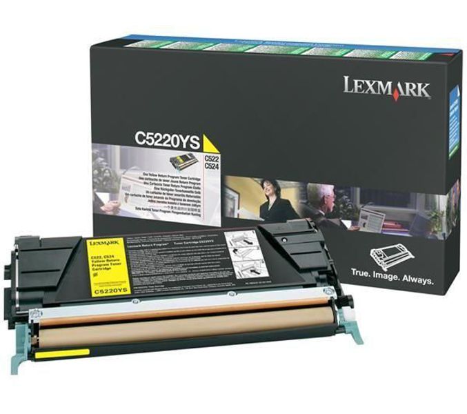 Toner para Lexmark C532 - C5220YS | Original Toner Lexmark C5220YS Amarillo 