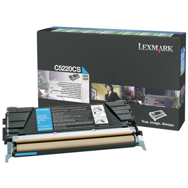 Toner para Lexmark C530 - C5220CS | Original Toner Lexmark C5220CS Cian 