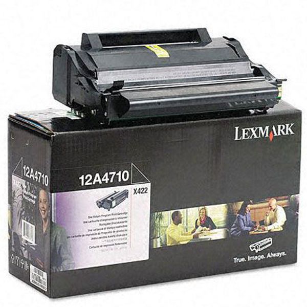 Toner Original - Lexmark 12A4710 Negro | Para uso con Impresoras Lexmark X422MFP  Lexmark 12A4710  Rendimiento Estimado 6.000 Páginas con cubrimiento al 5%