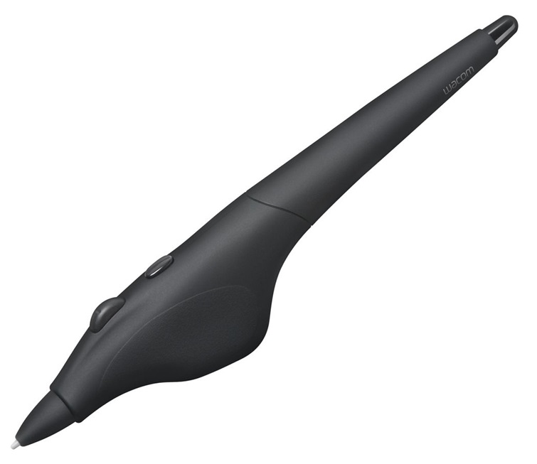 Airbrush Pen Wacom KP400E2 | 2205 - Lápiz para aerógrafo digital para Tablet Intuos4, Punta y borrador sensibles a la presión, Sensor de punta de Wacom con 2048 niveles de sensibilidad a la presión, Sensibilidad de inclinación y ruedecilla de control 