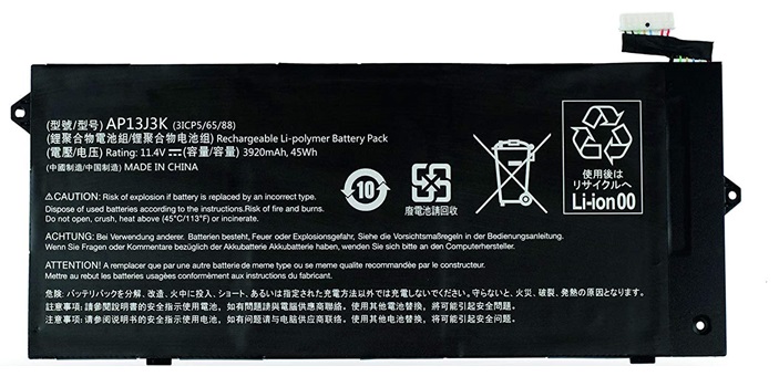 Batería para Portátiles Acer Swift | 2204 - Batería de remplazo nueva, 100% compatible, Tecnología de iones de litio, Protección contra sobredescargas, Protección contra sobrecalentamiento. Se puede almacenar hasta 6 meses a 25 ℃.