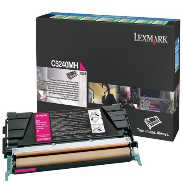 Toner para Lexmark C524 - C5240MH | Original Toner Lexmark C5240MH Magenta 