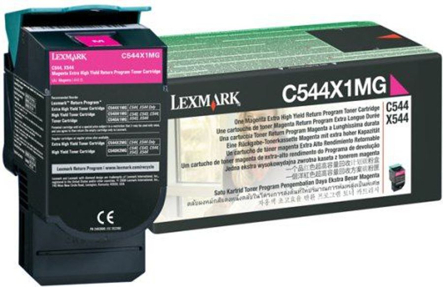 Toner para Lexmark C544 / C544X1MG | Original Toner Lexmark C544X1MG Magenta C544dn C544dtn