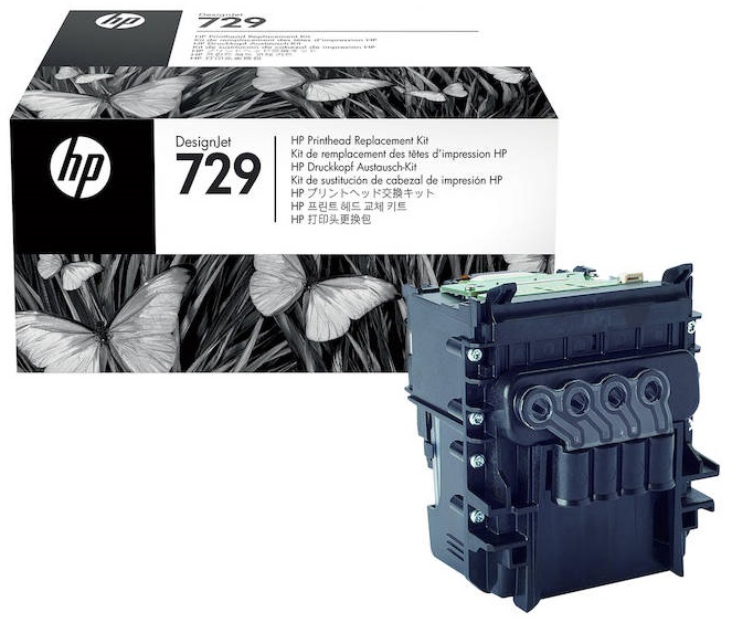 Cabezal para HP T730 / HP 729 | 2402 - Printhead F9J81A Cabezal de impresion Negro-Cian-Magenta-Amarillo para Plotter HP DesignJet T730.