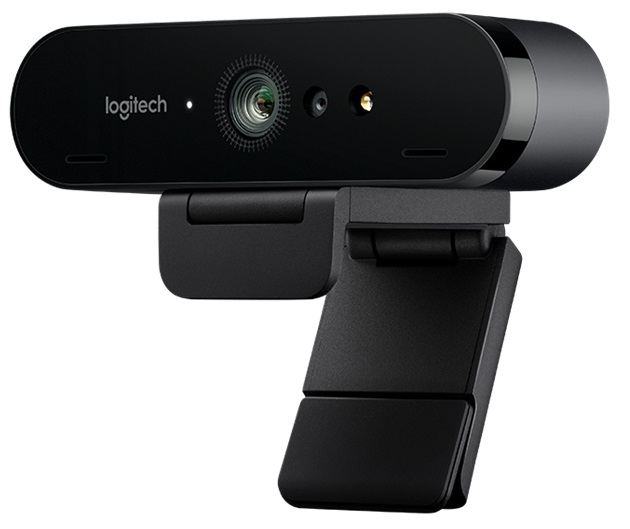 Cámara Web – Logitech BRIO / UHD 4K | 2210 -  960-001105 / Webcam Ultra-HD Pro, Reconocimiento facial rápido y seguro para Windows Hello, Tecnología RightLight™ 3 y HDR para streaming y grabación de video sea cual sea la iluminación, Conexión USB