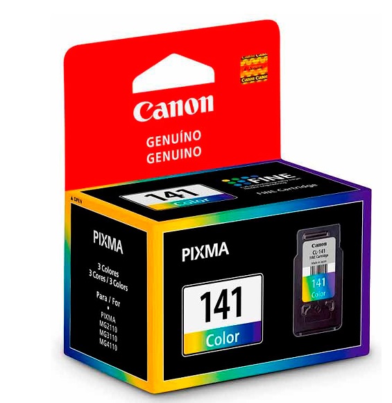 Cartuchos de Tinta Canon para Pixma MG4110 - CL141 | Original Tanque de Tinta Tricolor Canon CL-141. Rendimiento Estimado 180 Páginas al 5%. 5203B001AB. CL 41.