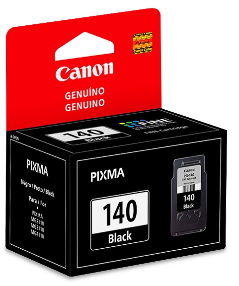 Cartuchos de Tinta Canon para Pixma MG4110 - PG140XL | 2201 - Original Tanque de Tinta Negra Canon PG-140XL 5200B001AB. Rendimiento Estimado 300 Páginas al 5%. PG140 XL.