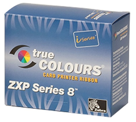 Cinta Color 800012-942 YMCKI para Impresoras de Carnets Zebra ZXP 8 | 5 Paneles, 500 Imagenes, Impresion a dos caras, Incluye rodillo de limpieza. Todas las cintas de color Zebra ZXP 8 deben utilizasen con la película de retransferencia 800012-601