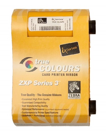 Cinta Zebra 800033-348 / YMCKOK | 2212 - Cinta Color para Impresoras de Carnets, 230 Imágenes/Rollo, Impresión dos caras, Incluye Rodillo de Limpieza. Compatible Zebra ZXP Series 3.