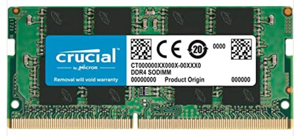 Memoria RAM 16GB para PC Portátil / Crucial | 2312 - Modulo de Memoria RAM Crucial de 16GB para PC Portátil. Garantía 3-Años.
