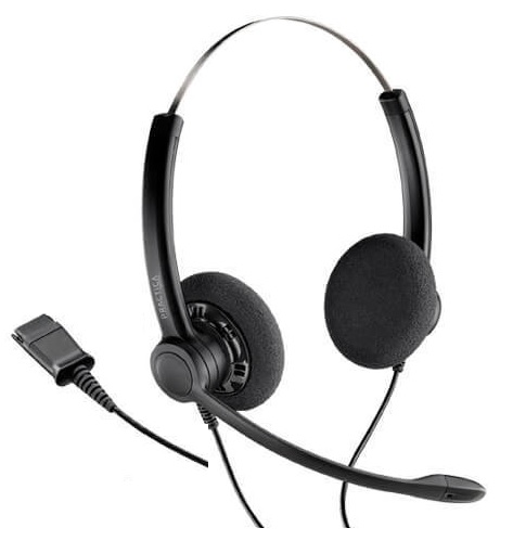 Diadema Stereo QD – Poly Plantronics SP12-QD / 88662-11 | 2109 - Auriculares UC con cable para Contact Center, Conector: Practica-QD - Desconexión Rápida, Modo de Sonido: Stereo 2-Auriculares, Formato: Supra-aural, Micrófono Boom. SP12QD SP12 QD 