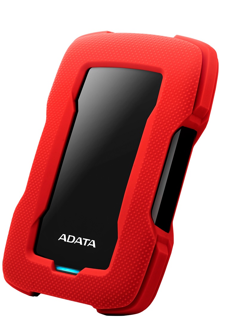 Disco Externo  1TB ADATA HD330 / Rojo | 2203 - Disco Externo Antigolpes, Color Rojo, Formato 2.5'', Puerto USB 3.2 (Compatible USB 2.0), Textura Plástico / Silicona, Software HDDtoGO con cifrado AES de 256 bits, AHD330-1TU31-CRD