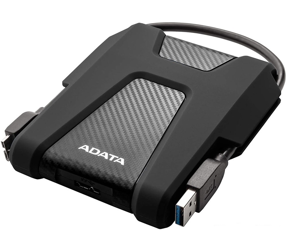 Disco Externo Antigolpes - ADATA HD680 / 2TB Negro | 2205 - Formato 2.5'', Puerto USB 3.2 (Compatible USB 2.0), Textura Plástico / Silicona, Software HDDtoGO con cifrado AES de 256 bits, AHD680-2TU31-CBK 