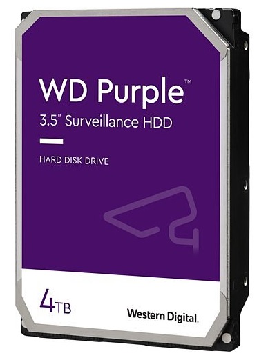 Disco Duro  4TB Videovigilancia / WD Purple WD42PURZ | 2305 - Disco Western Digital para Videovigilancia, Capacidad de almacenamiento de 4TB, Factor de forma de 3.5'', Interface SATA III 6 Gb/s, Memoria Caché de 64MB, Velocidad de Rotación 5400 rpm