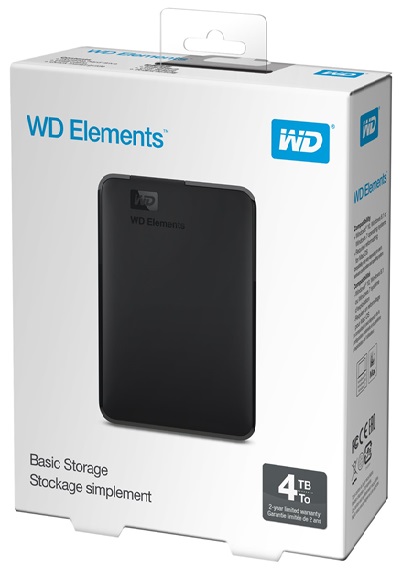 Disco Externo  4TB 2.5'' - WD Elements WDBU6Y0040BBK-WESN | 2112 - Disco Externo Portátil Western Digital, Formato 2.5'', Capacidad de almacenamiento de 4TB, Interfaz 1 x USB 3.2 / USB 3.1 Gen 1 (USB Micro-B), Tasa de transferencia: Hasta 5.0 Gbps