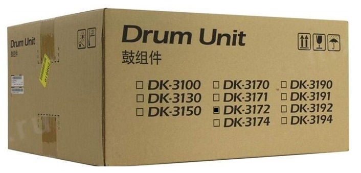 Drum-Cilindro-Tambor Kyocera DK-3172 / 300k | 2111 - Original Drum Unit Kyocera DK 3172 - Rendimiento Estimado 300.000 Páginas al 5%. 302T993071 302T993070