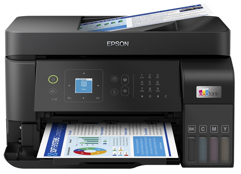 Multifuncional Tinta Color / Epson L5590 | 2404 - Epson Ecotank L5590 C11CK57301 Color con Sistema Continuo de Tinta, Formato A4, Funciones (Impresora - Copiadora - Escaner - Fax), Velocidad: 33ppm en negro & 15 ppm en color, T544 