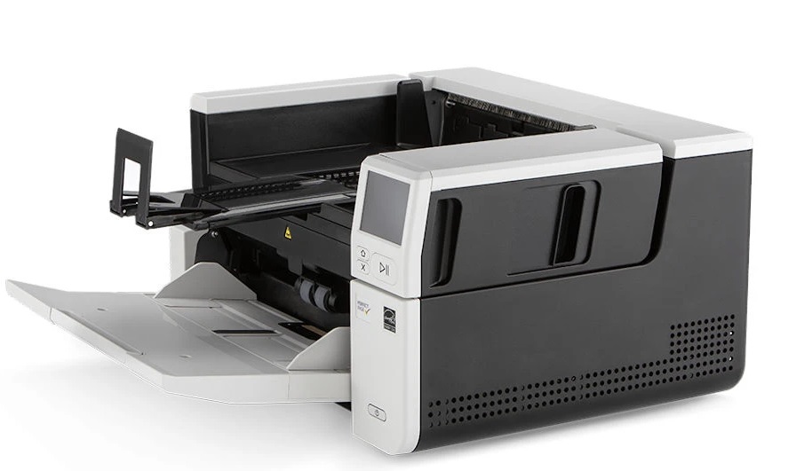 Escáner Kodak Alaris S3100 / 8001802 | 2108 – Escáner de documentos, Hasta 45000 páginas/día, Velocidad 100 ppm/200 ipm, Resolución 600dpi, ADF: 300 hojas, Tamaño máximo 305 x 4060 mm, Tamaño mínimo: 64 x 71 mm, USB, Ethernet Gigabit, Panel 1.5'' 