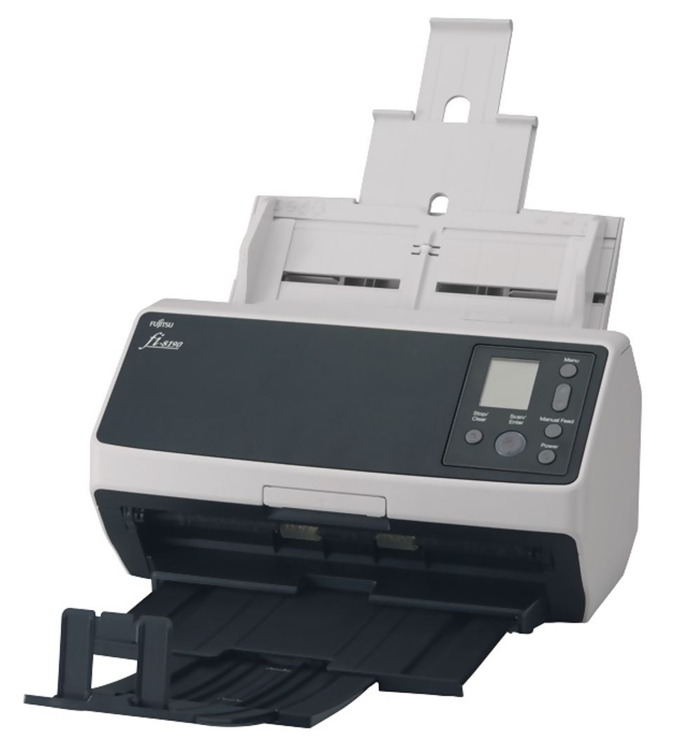 Escaner 90 ppm / Fujitsu FI-8190 | 2402 - Fujitsu Image Scanner FI-8190, Escáner dúplex a color con Alimentador automático de documentos (ADF), Área de escaneo: Hasta 216 x 356 mm, Resolución 600 dpi, Velocidad 90 ppm / 180 ipm, ADF 100 Hojas 
