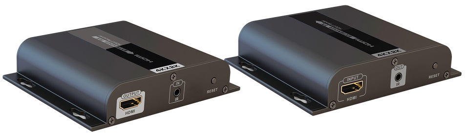 Extensor Señal de Video HDMI - Epcom Titanium TT683 | Kit Extensor (Transmisor – Receptor) de señal de Audio y Video HDMI 4K x 2K por cable UTP CAT 5 / 5E / 6 hasta una distancia de 120 metros, protocolo HDbitT, Compatible con HDCP, Conexión en cascada