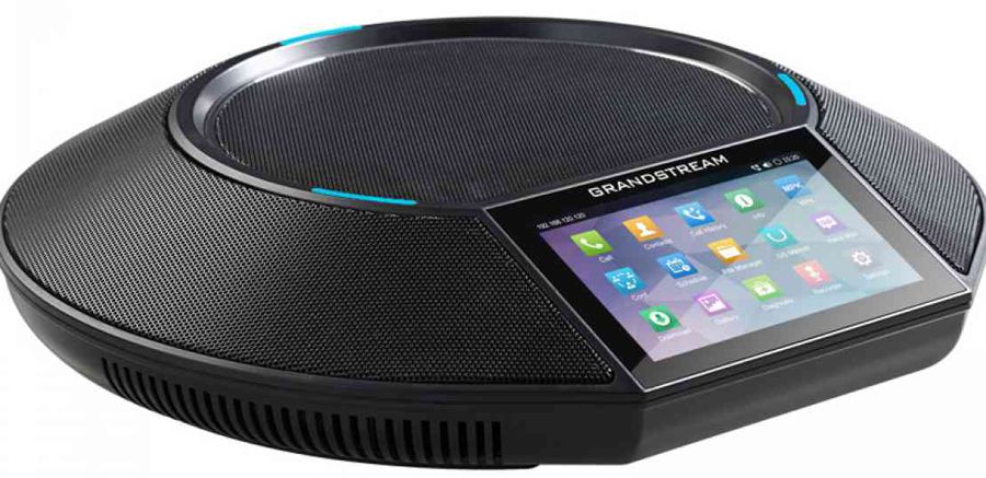 Sistema de Audioconferencia - Grandstream GAC-2500 / Araña | 2204 - Teléfono Android Empresarial para Conferencia, 6 Líneas, 6 Cuentas SIP, Conferencia de voz de 7 Participantes, Bluetooth, Wi-Fi, Ethernet, PoE, Pantalla Tactil 4.3'', QoS,