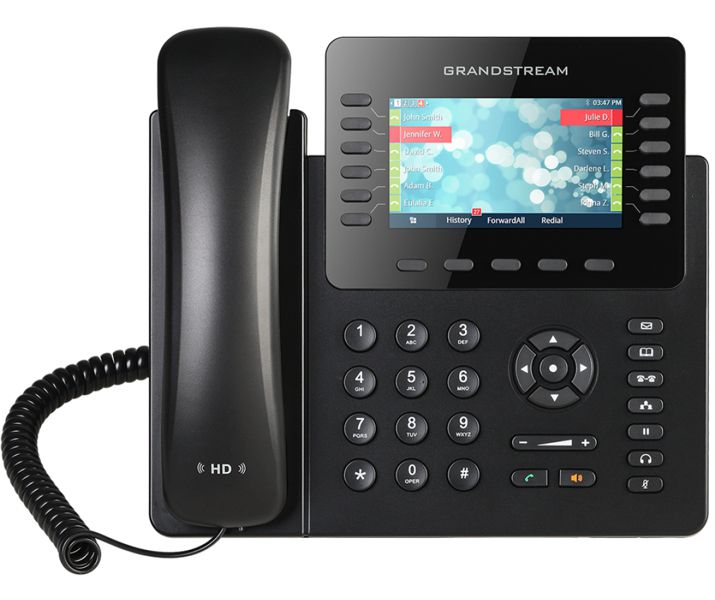 Telefono IP Grandstream GXP2170 | 6 cuentas SIP, 12 Teclas de Línea, Conferencia 5 Vias, 5 Teclas XML Programables, 2x LAN Port Gigabit, Pantalla 4.3'' LCD 480x272, PoE Integrado, QoS, Bluetooth, Audio HD, Multilenguaje, Garantía 1 Año