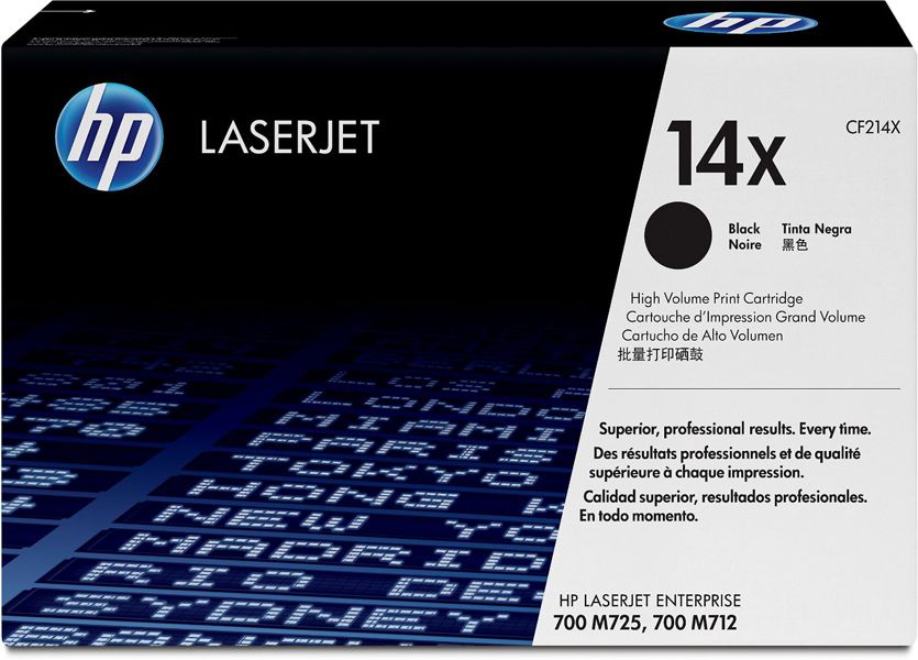 Toner para HP M725 / HP 14x | 2402 - Toner Original CF214X Negro para HP LaserJet Enterprise M725. Rendimiento 17.500 Páginas al 5%.. HP M725dn M725f M725z M725z+   