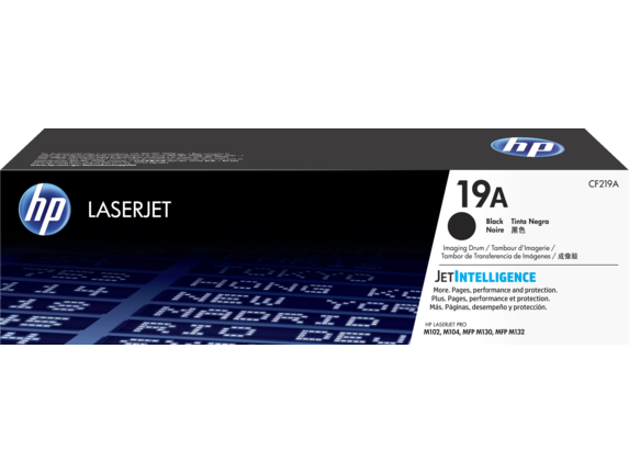 Tambor para HP LaserJet Pro M102w / HP 19A | 2203 - Original Drum/Cilindro/Tambor HP CF219A Negro. Rendimiento estimado 12.000 Páginas al 5%. 