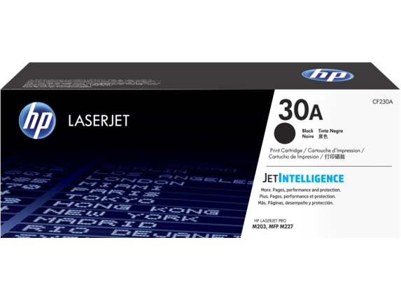 Toner para HP LaserJet Pro M227fdw / HP 30A | 2203 - Toner Original HP CF230A Negro. Rendimiento Estimado 1.600 Páginas al 5%.