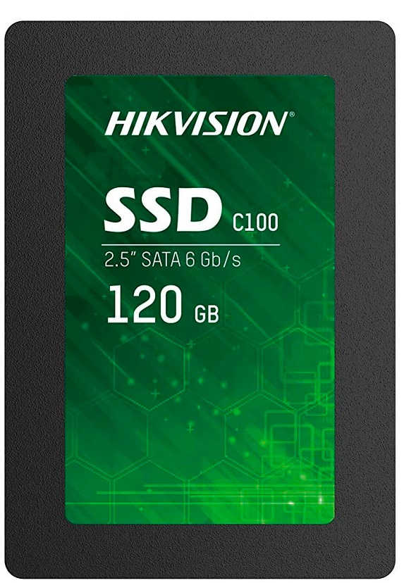 Unidad SSD 120GB – Hikvision C100 SATA / HS-SSD-C100/120G | 2201 – Unidad SSD C100 de 120GB, SFF: 2.5''/ 7mm, SATA 6.0 Gb/s, NAND Flash: 3D TLC, Lecturas: 20K IOPS, Escritura: 43K IOPS, Lectura secuencial: 460MB/s, Escritura secuencial: 360MB/s, TBW: 40TB