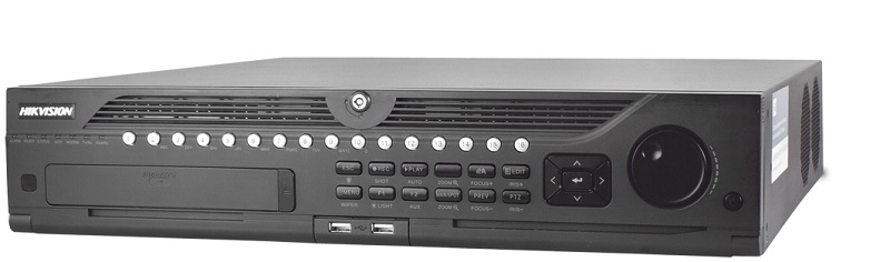  NVR Hikvision DS-9632NI-I8 / 32 Canales IP | 2205 – NVR 4K de 3U, Canales IP: 32-ch, Resolución: 12MP, HDMI: 2-ch, VGA: 2-ch, Ancho de banda: 320 Mbps, Salida de audio: 2-ch RCA, H.265/H.264, 2x RJ-45, 8x SATA (6TB) /1x eSATA, 3x USB