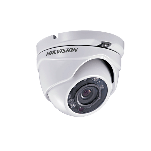 Camara CCTV Tipo Domo 1MP - Hikvision DS2CE56C0TIRM28 | Cámara Tipo Domo Turbo, 1/4 CMOS de alto rendimiento, Salida analógica de alta definición, Resolución de hasta 720p, Día/Noche Real, DNR, Inteligente IR, 20 metros de distancia IR, Sellado IP66