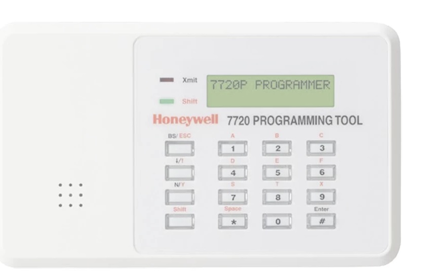 Teclado programador – Honeywell 7720-P | 2111 – Teclado programador para interfaces Honeywell, Dimensiones: 7-3/4’’ x 4-7/16’’ x 1-1/4’’, Alimentación: 12VDC, Drenaje de corriente: Modo de espera normal 105 mA