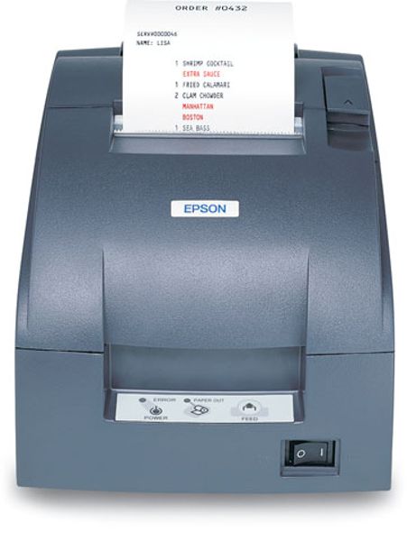  Impresora POS Matriz de punto - Epson TM-U220A / Serial | Impresora Epson TM-U220A, 9-Agujas, Corte Automático, Fuente de Poder, Rollo de Auditoría, Color Gris, Velocidad 4.6lps, Ancho Papel 7.6cm, Imprime Original + 1 Copia, C31C513153 