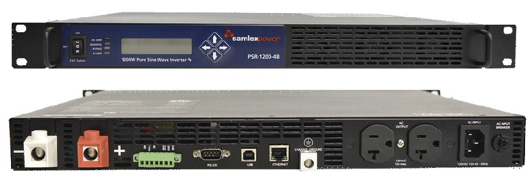 Inversor de Corriente 1200W - Samlex PSR-1200-48 | 2110 - Inversor CC -> CA de alta eficiencia, Onda Sinusoidal Pura, Potencia Nominal 1200W, Voltaje de Entrada 48 VCD, Voltaje de Salida 100-120 VCA, 2x Conectores de Salida, PSR120048