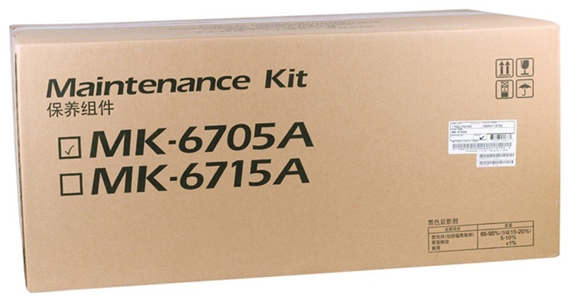 Kit de Mantenimiento Kyocera MK-6705A / 600k | 2111 - Original Maintenance Kit Kyocera MK-6705A - Incluye: DK-6705 DV-6705K - Rendimiento Estimado 600.000 Páginas al 5%. 302LF94060 302LK94050 1702LF0UN0 072LF0UN 